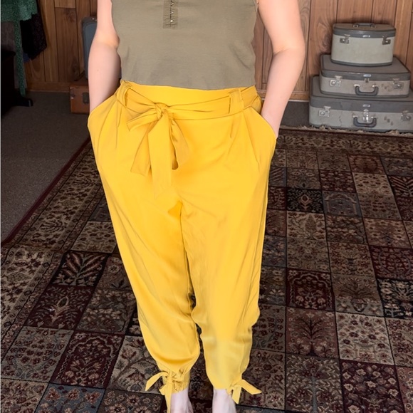 💃 Grace Karin Marigold Pants - Pockets, Gathered Ankles, Stretchy, Comfortable - Picture 3 of 5